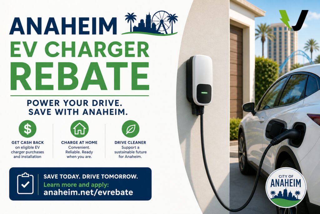anaheim ev charger rebate