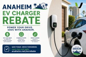 anaheim ev charger rebate